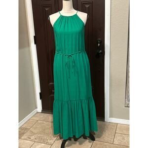 Banana Republic Kelly Green Halter Maxi Dress